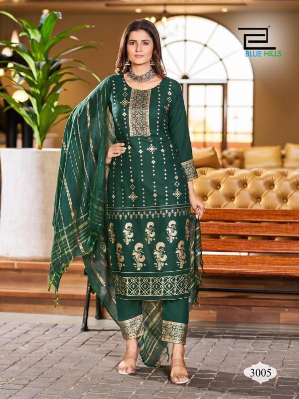 Blue Hills Royal Touch Vol 3 Kurti With Bottom Dupatta Collection